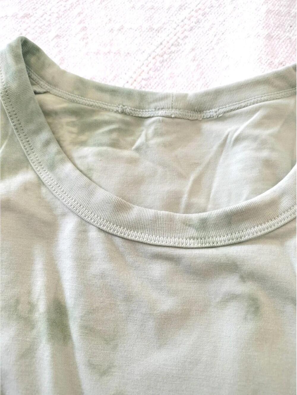 Lululemon Men’s Fundamental T-Shirt Large Green Tie Dye Short Sleeve Tee L - Picture 4 of 10